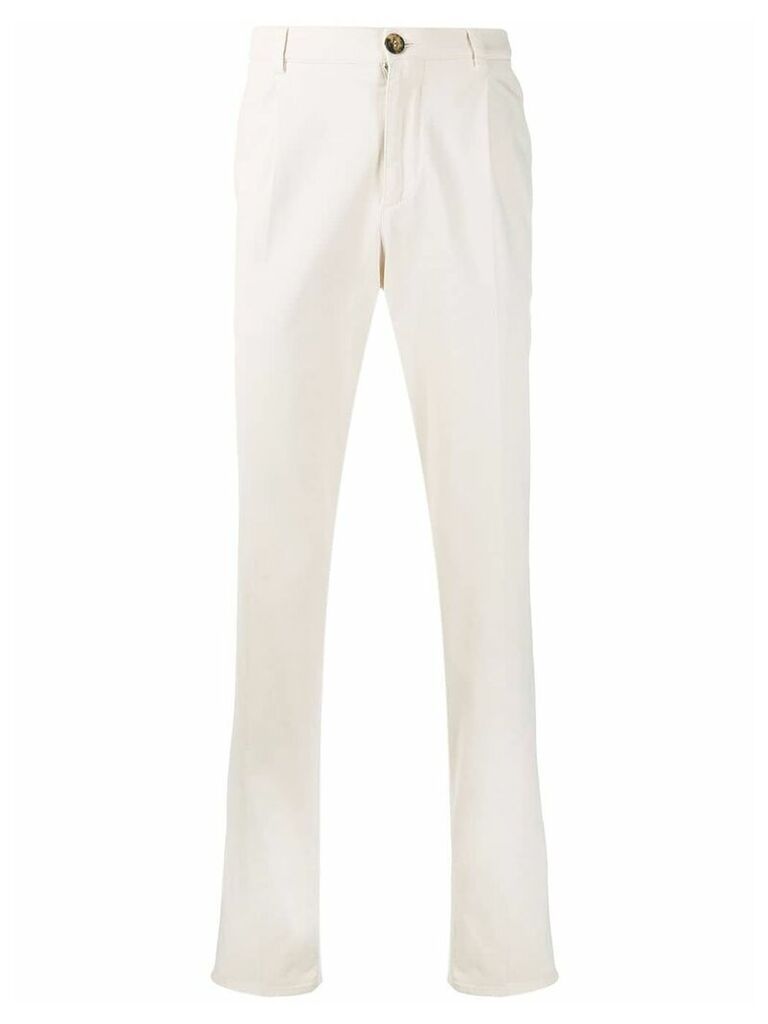 Brunello Cucinelli straight-leg chino trousers - NEUTRALS