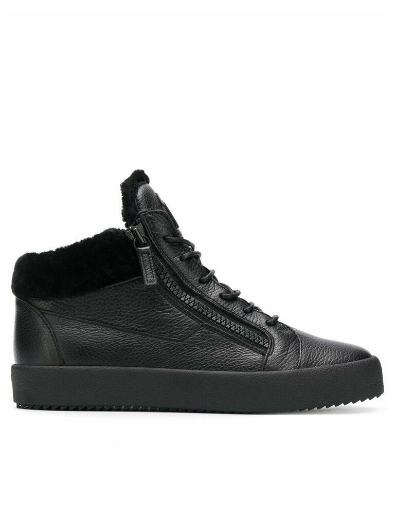 Giuseppe Zanotti side zip sneakers - Black