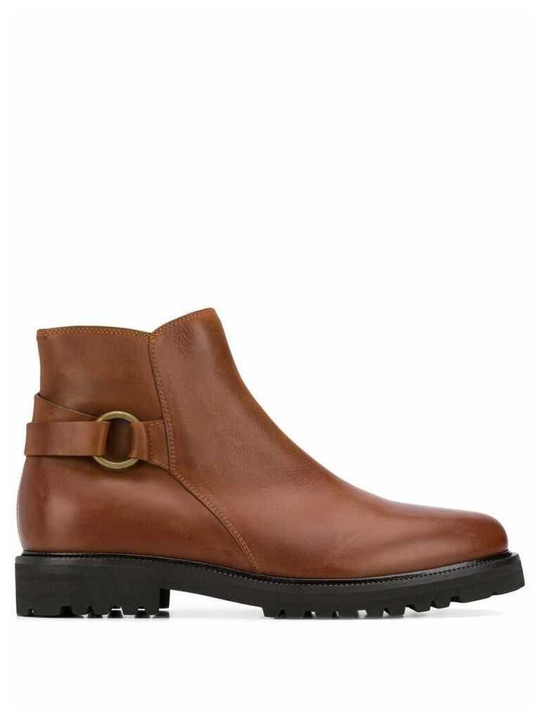 Brunello Cucinelli buckle detail boots - Brown