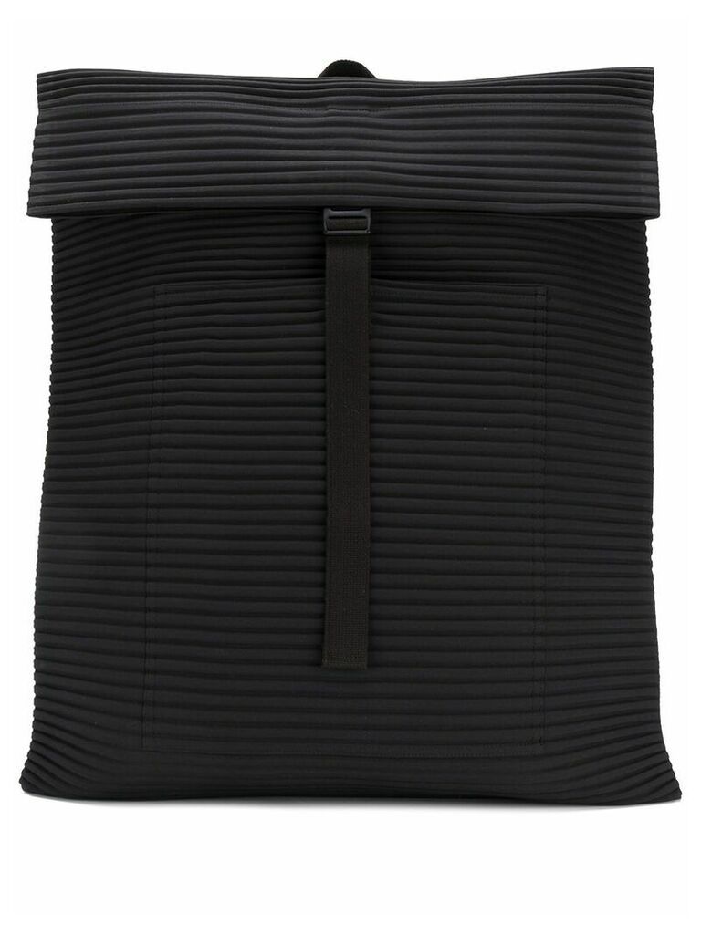 Homme Plissé Issey Miyake pleated rectangle backpack - Black