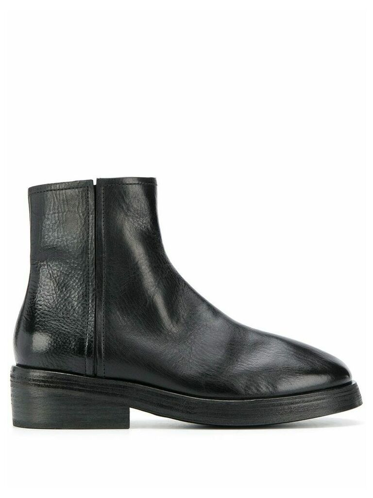 Marsèll textured side zip boots - Black