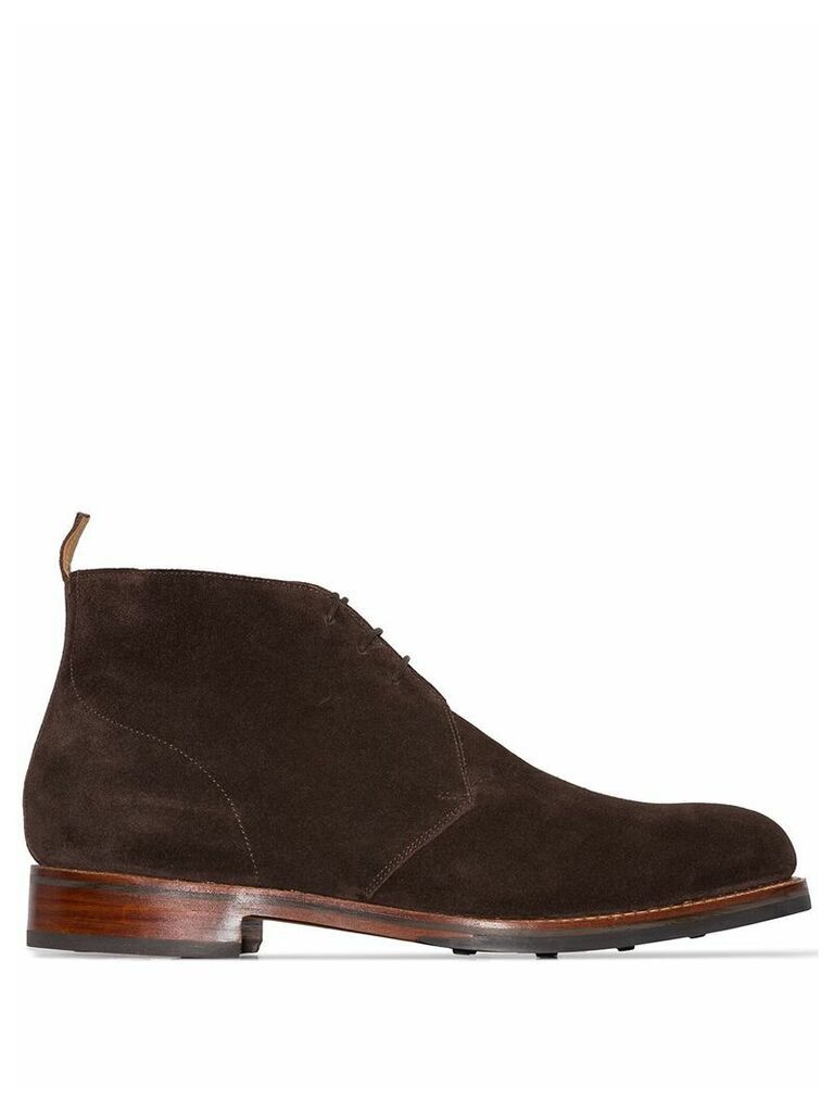 Grenson Wendell suede boots - Brown