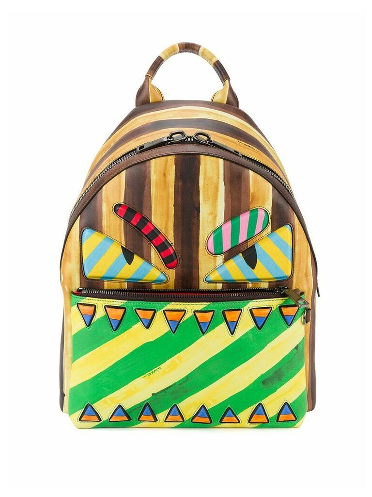 Fendi marker-style printed backpack - Multicolour
