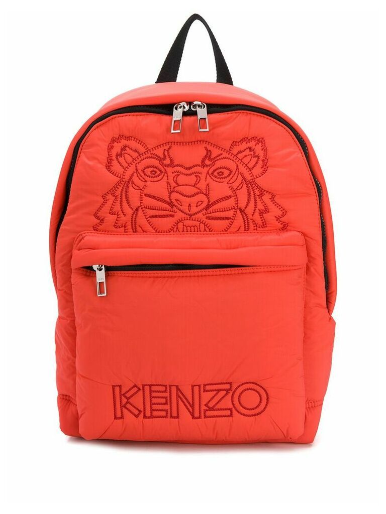 Kenzo Tiger padded backpack - ORANGE