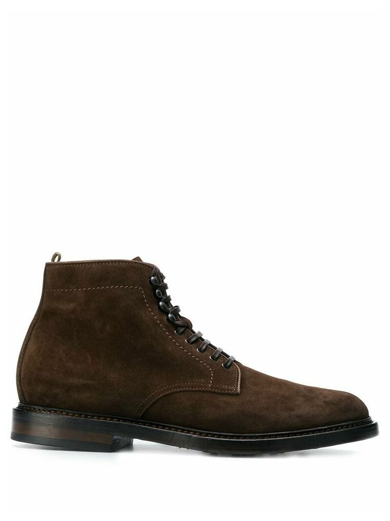 Officine Creative ankle lace-up boots - Brown
