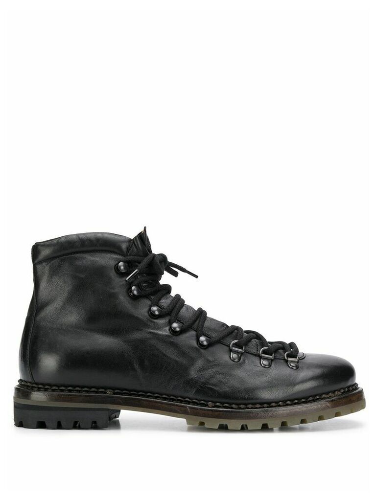 Premiata lace-up ankle boots - Black