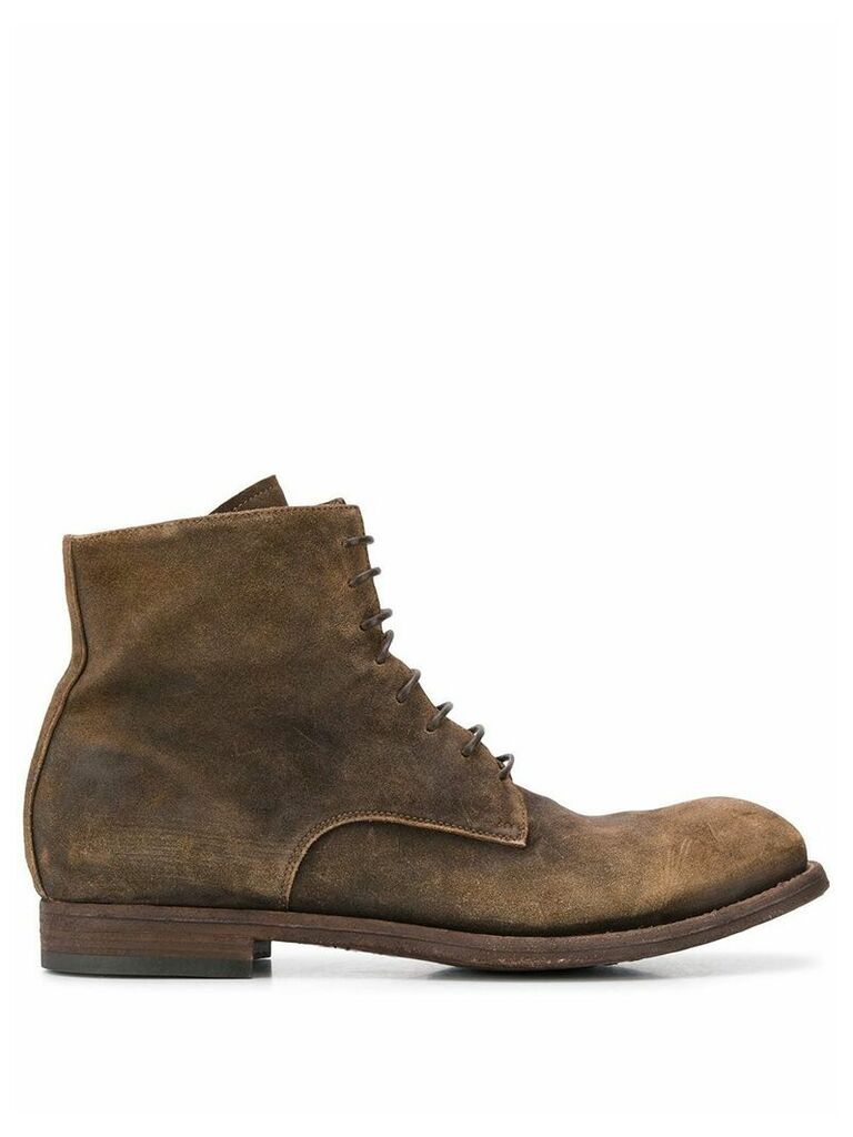 Officine Creative Hunter suede boots - Brown