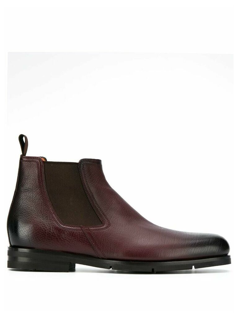 Santoni ankle chelsea boots - Red