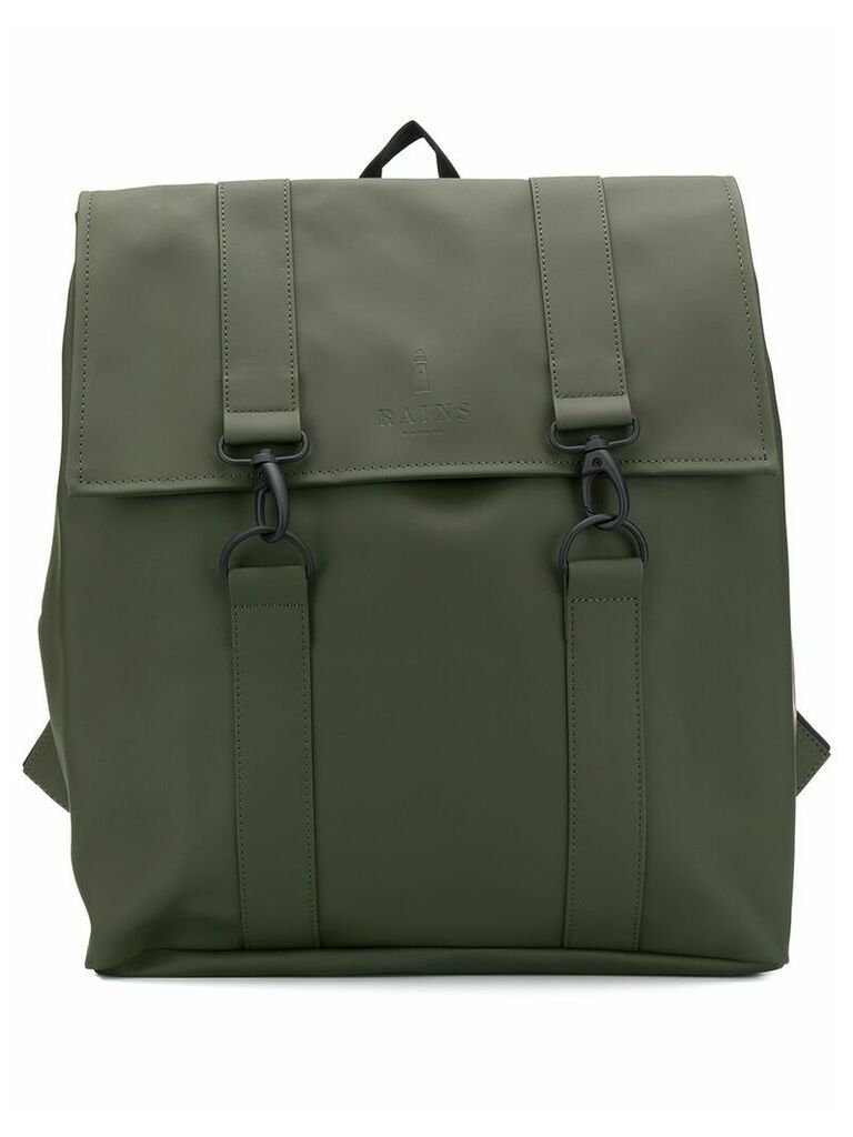 Rains embossed logo backpack - Green