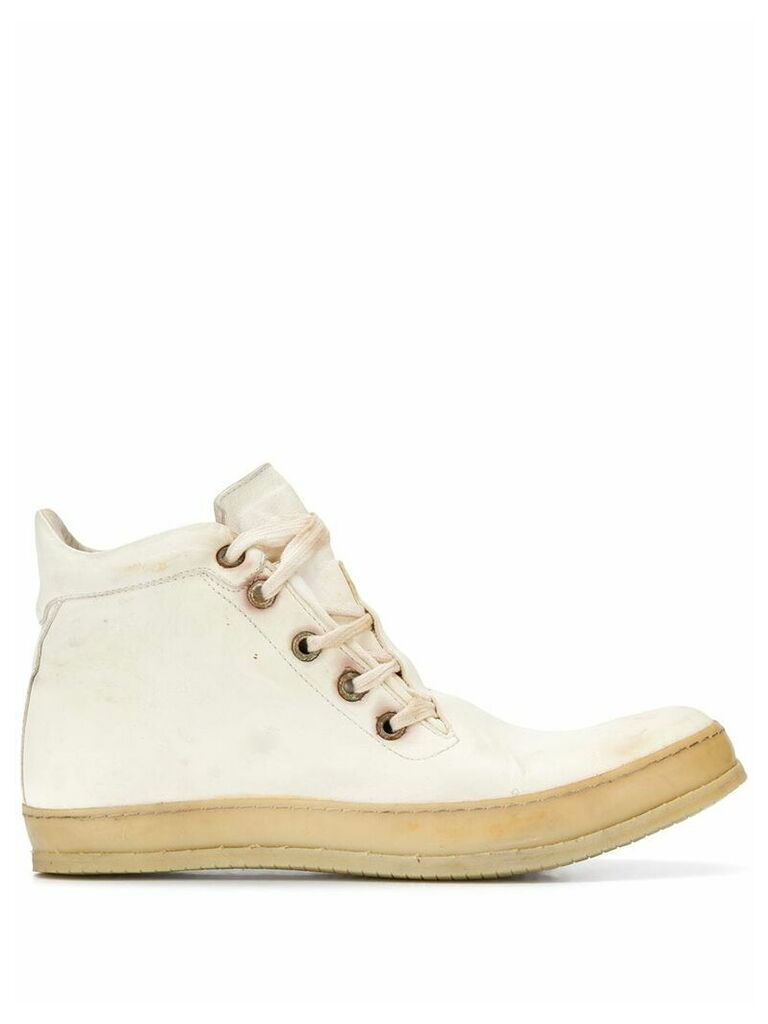 A Diciannoveventitre high-top lace-up sneakers - NEUTRALS