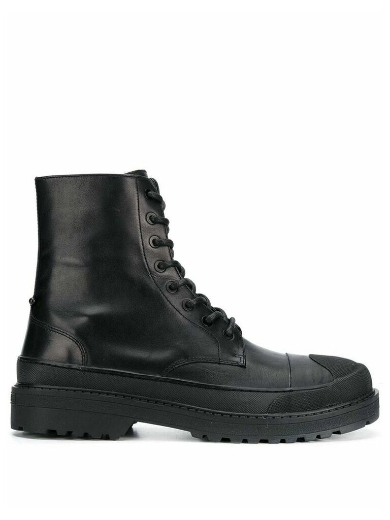 Neil Barrett military boots - Black
