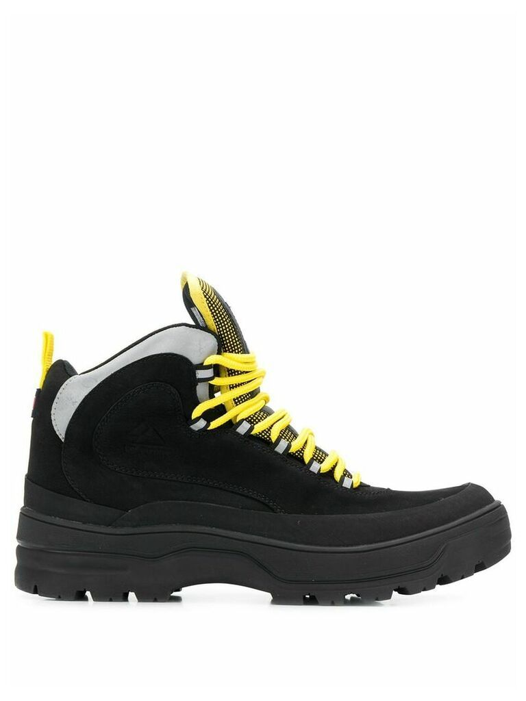 Tommy Jeans colour block expedition boots - Black