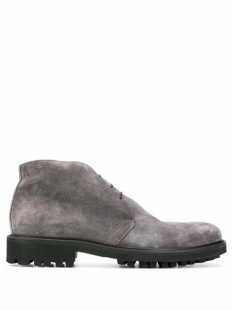 Baldinini ridged-sole desert boots - Grey