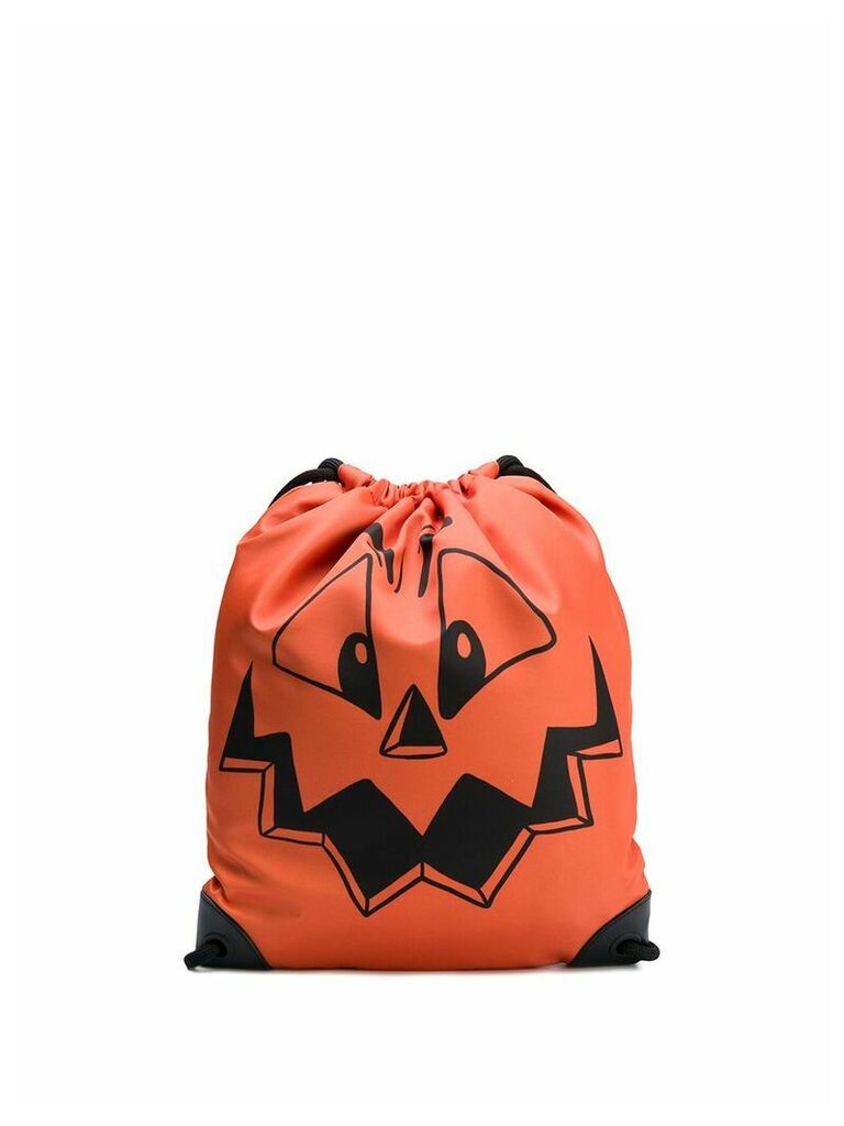 Moschino pumpkin face backpack - ORANGE