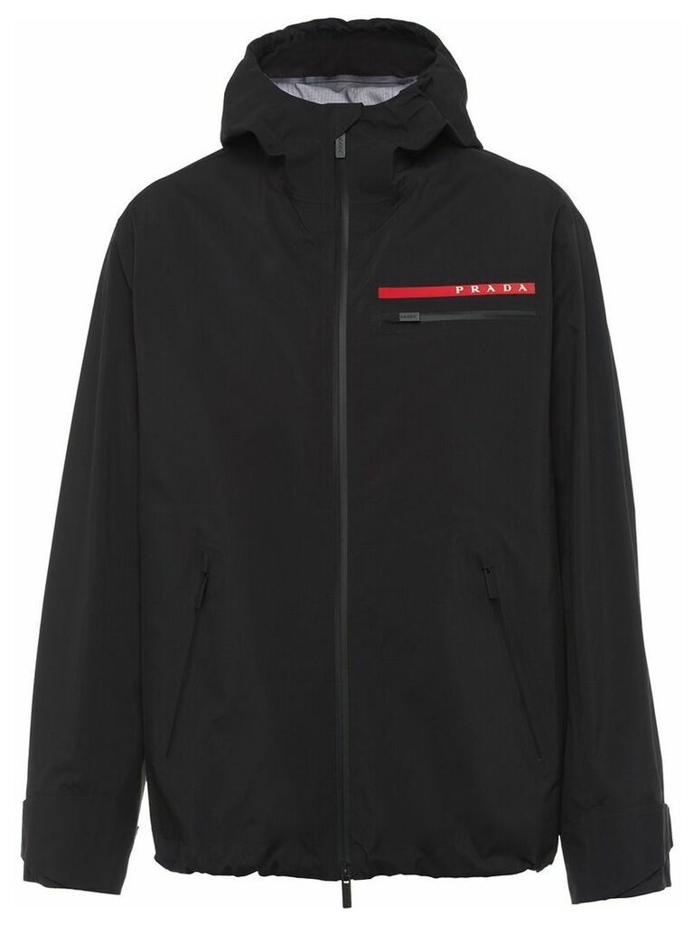 Prada LR-MX002-MK2 technical hooded jacket - Black