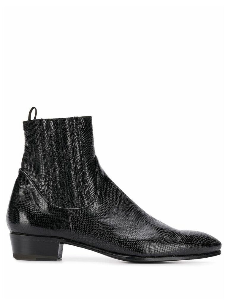 Lidfort leather boots - Black
