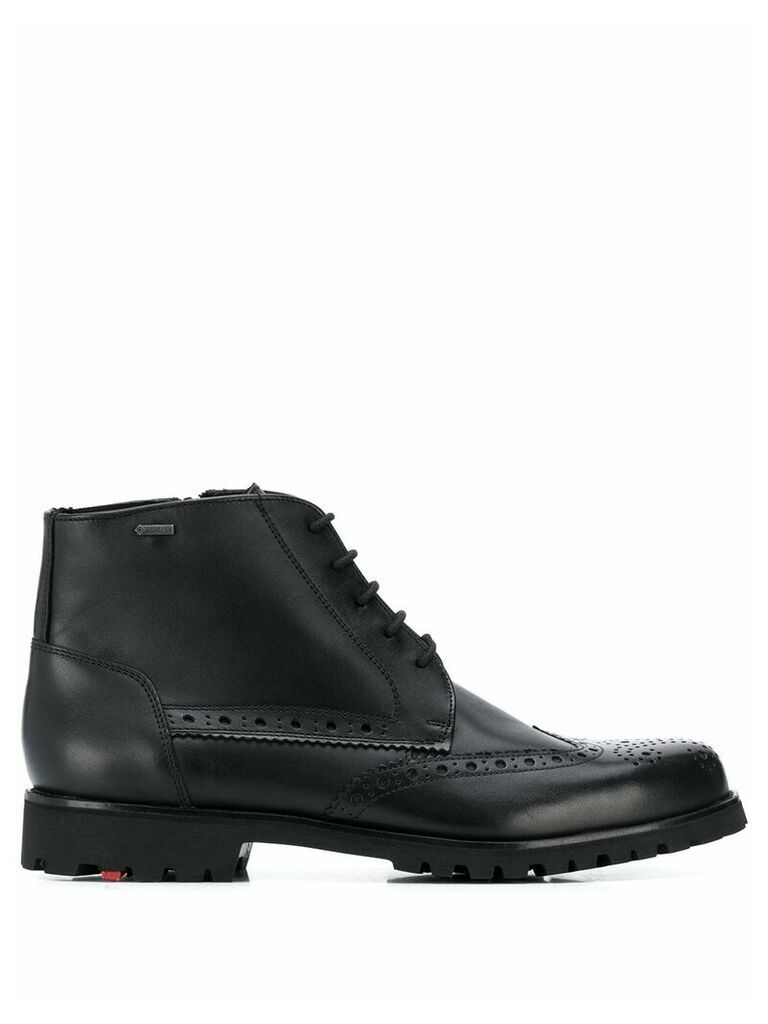 Lloyd perforated ankle boots - Black