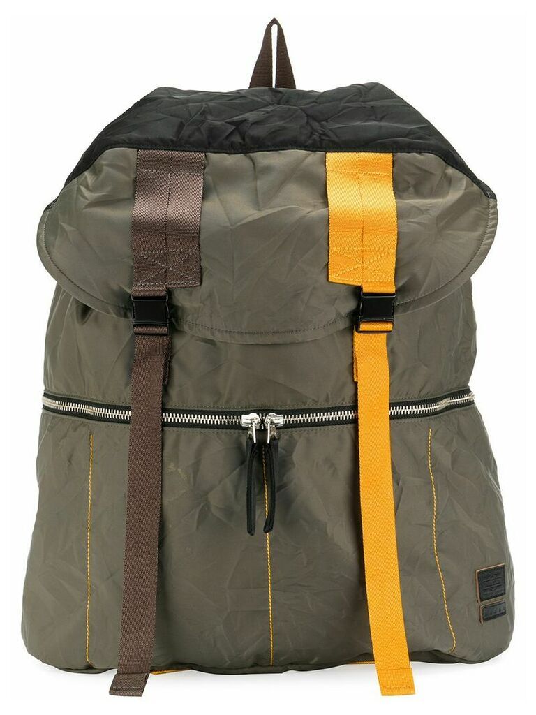 Marni contrast buckle backpack - Green