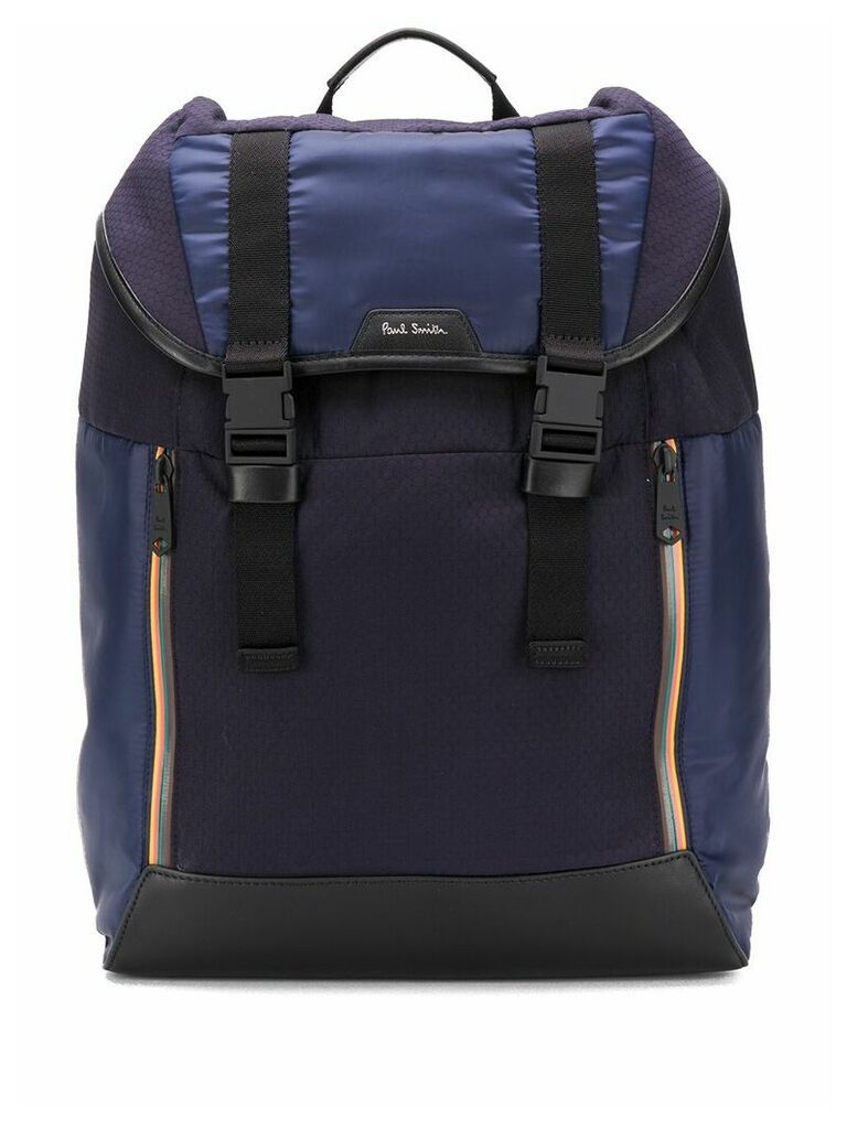 Paul Smith leather backpack - Blue