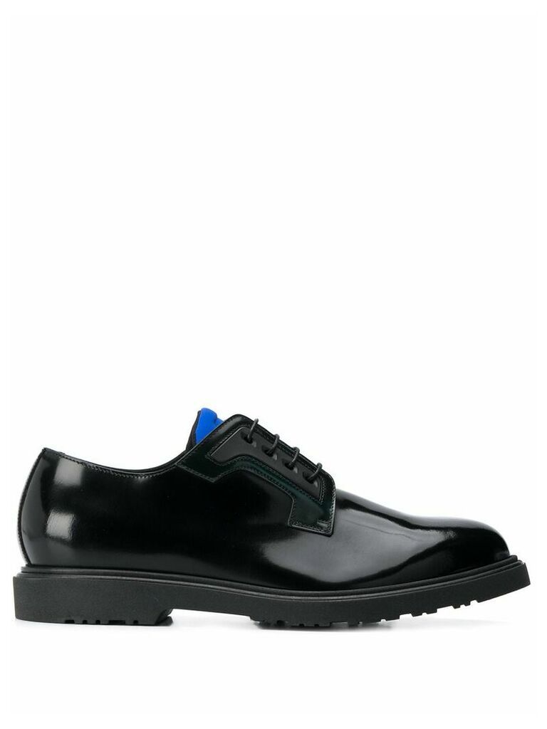 Paul Smith Mac contrasting-tongue Derby shoes - Black