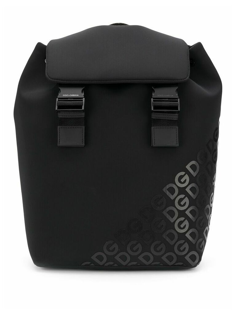 Dolce & Gabbana DG Mania print backpack - Black