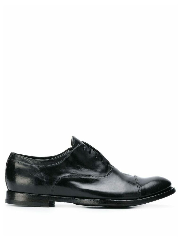 Officine Creative laceless oxford shoes - Black
