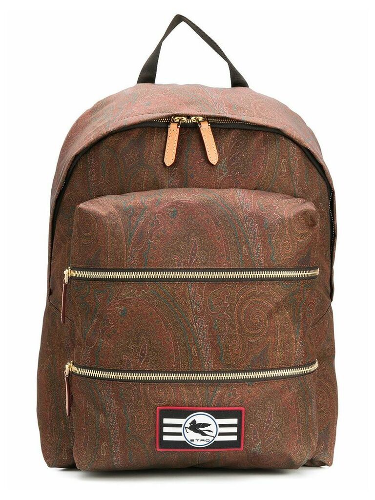Etro paisley backpack - Brown
