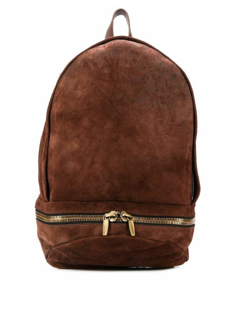 Ajmone textured backpack - Brown