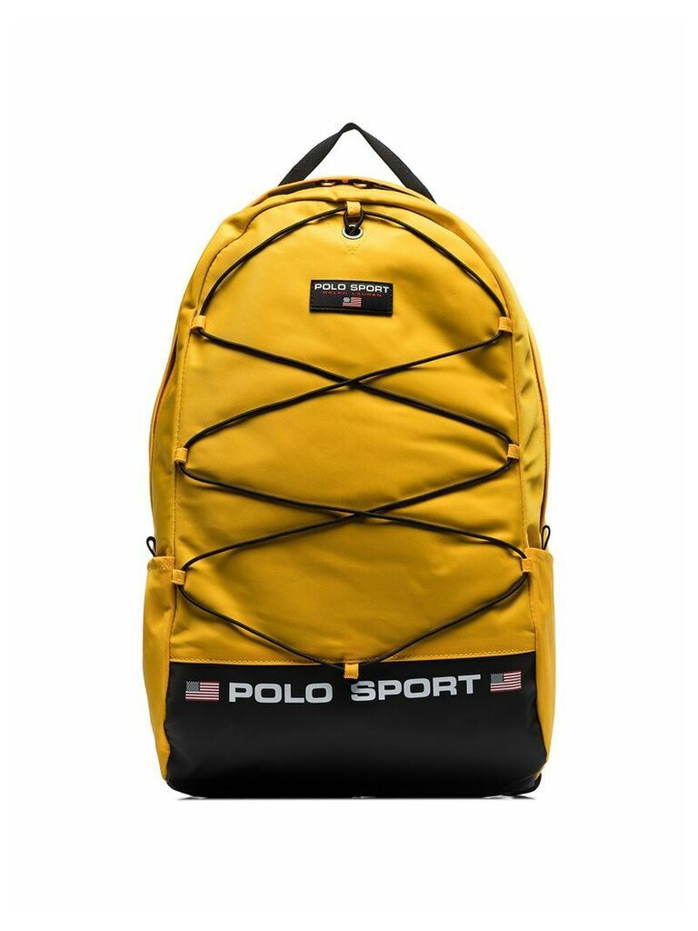 Polo Ralph Lauren logo patch backpack - Yellow