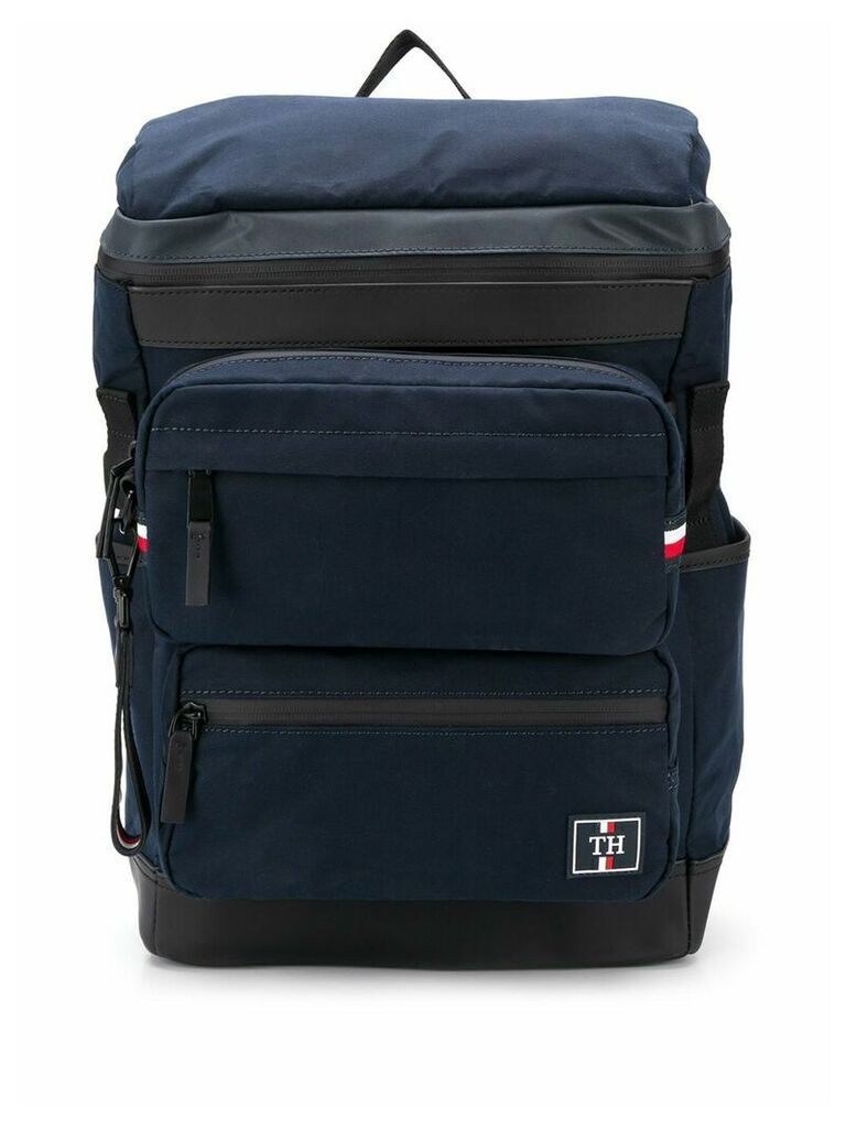 Tommy Hilfiger triple pocket backpack - Blue