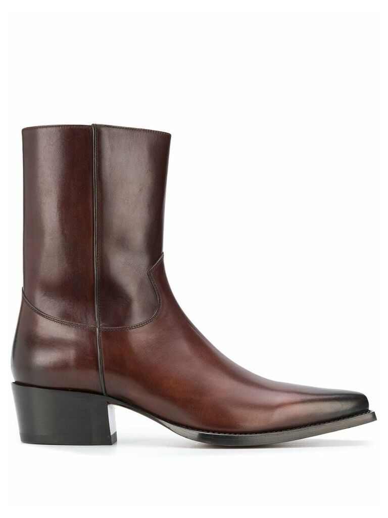 Dsquared2 leather western boots - Brown