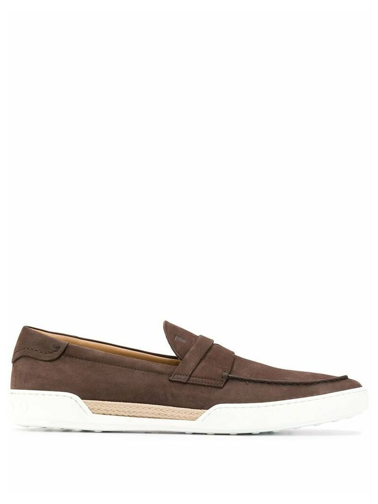 Tod's leather loafers - Brown
