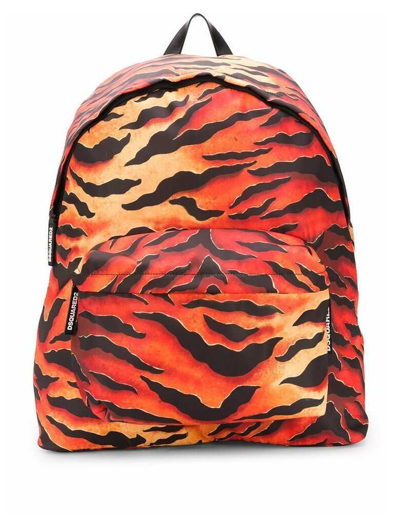 Dsquared2 tiger-print oversized backpack