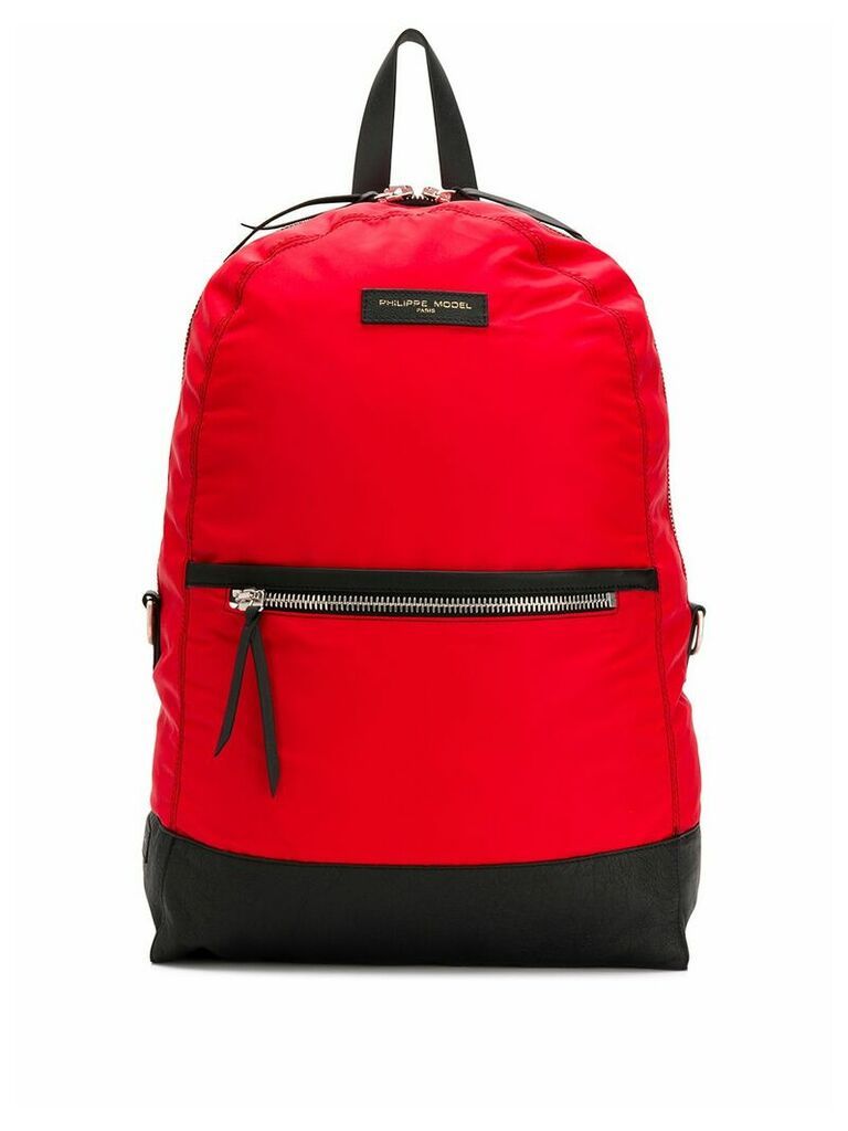 Philippe Model Paris logo patch backpack - Red