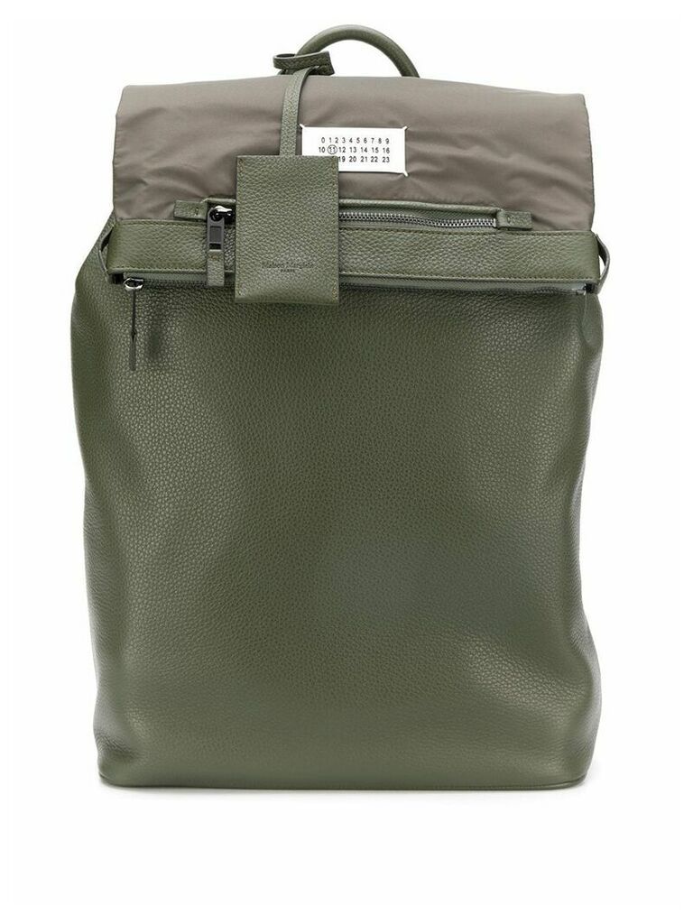 Maison Margiela logo backpack - Green