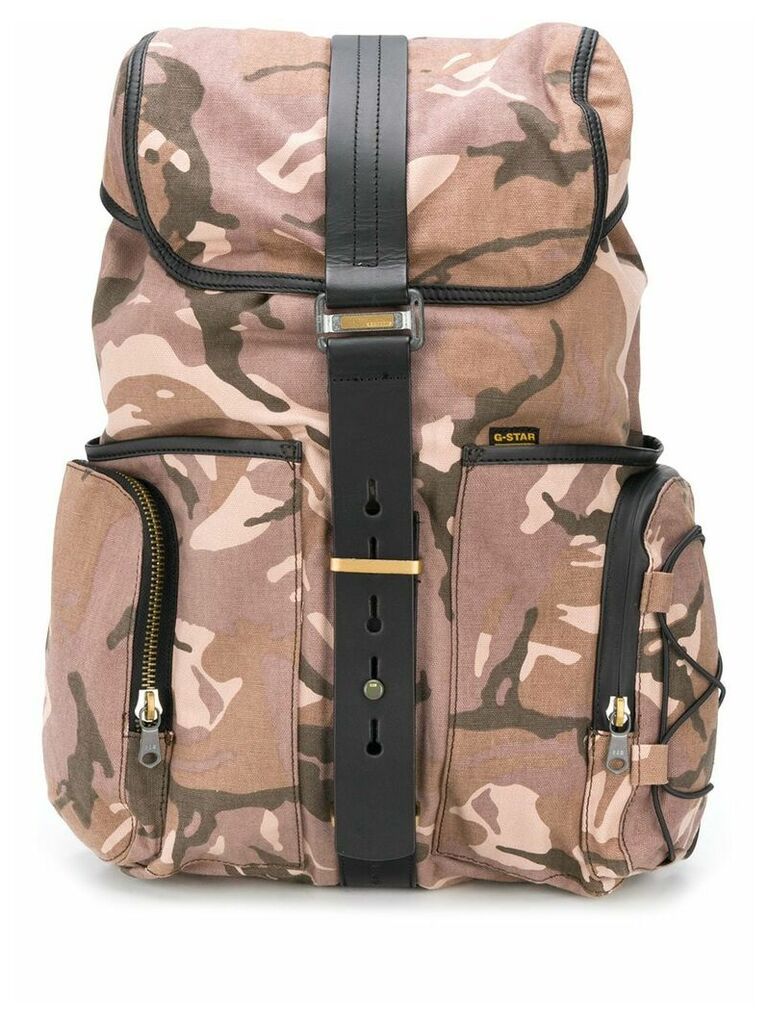 G-Star RAW Vaan Dast camouflage-print backpack - Brown