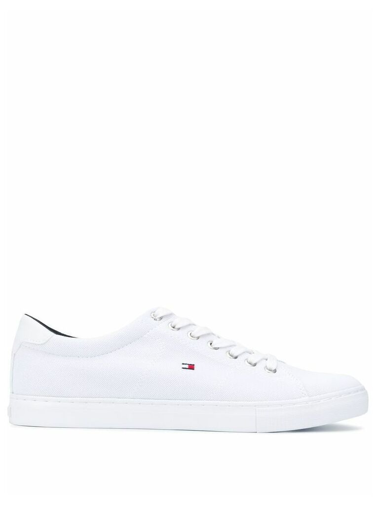Tommy Hilfiger textile lace-up sneakers - White