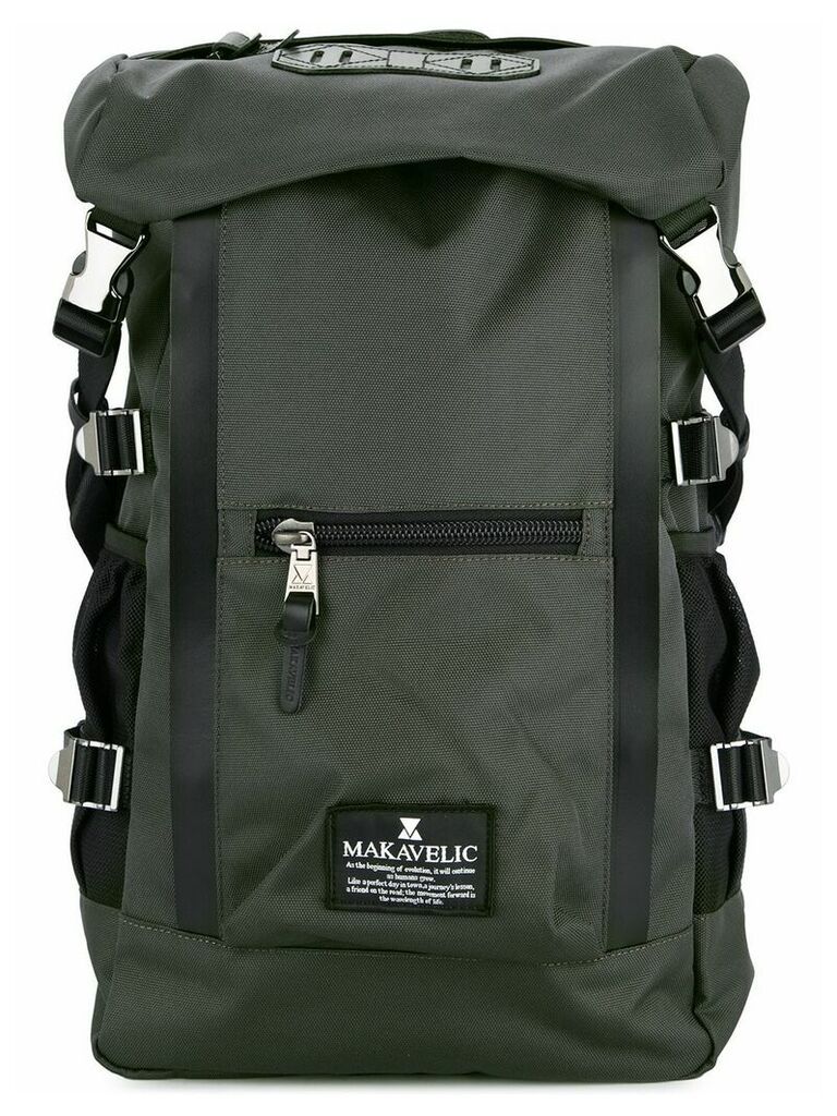 Makavelic Double Line buckled backpack - Grey