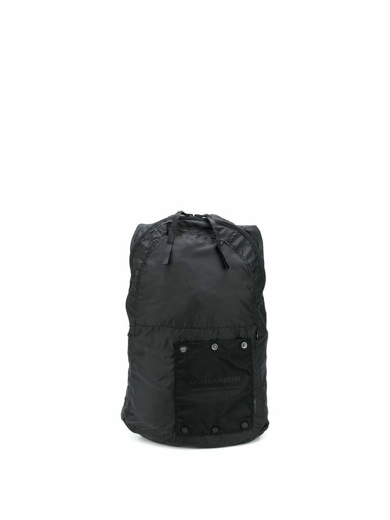 Maharishi packable shell backpack - Black