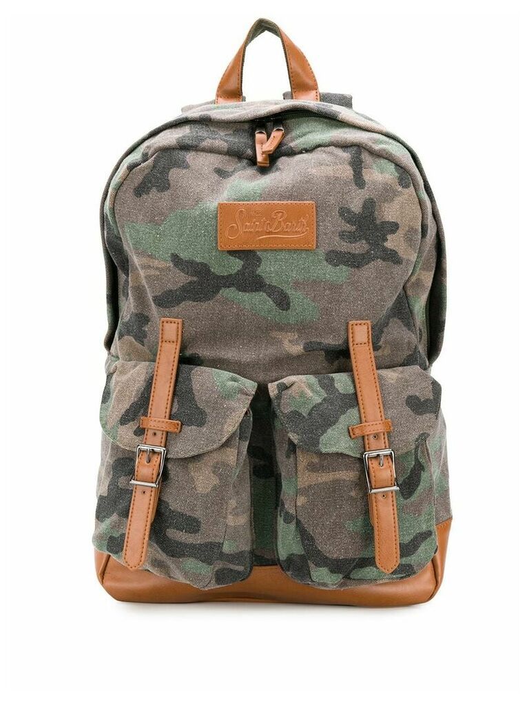 Mc2 Saint Barth camouflage-print backpack - Brown