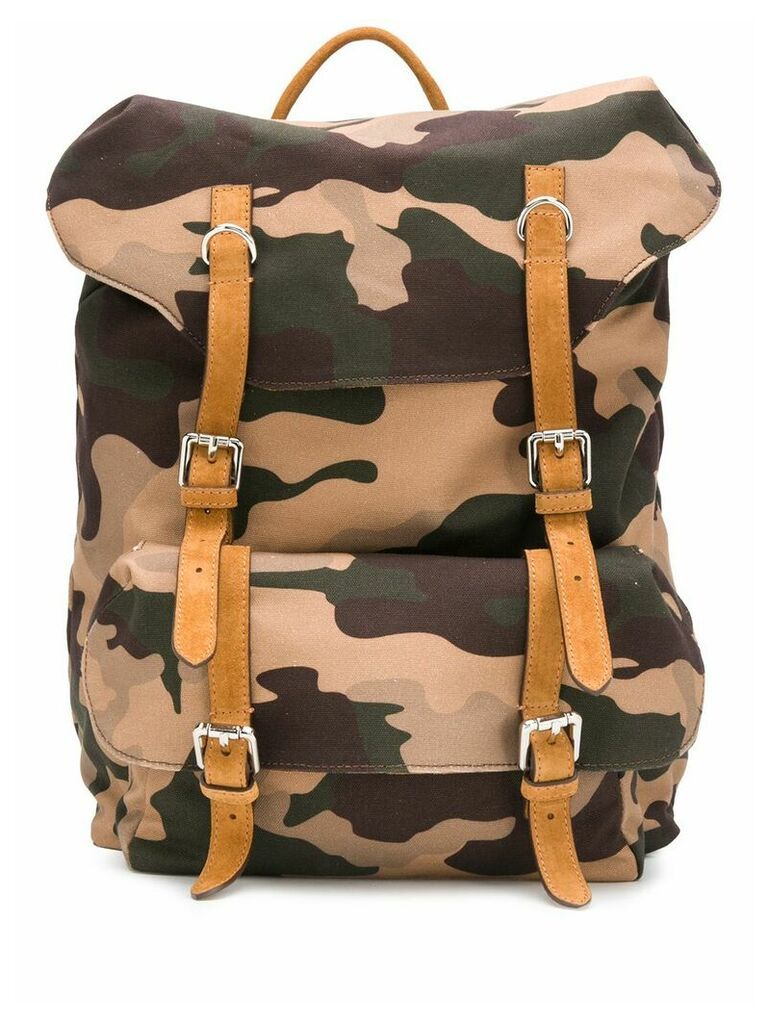 Eleventy camouflage-print backpack - Neutrals