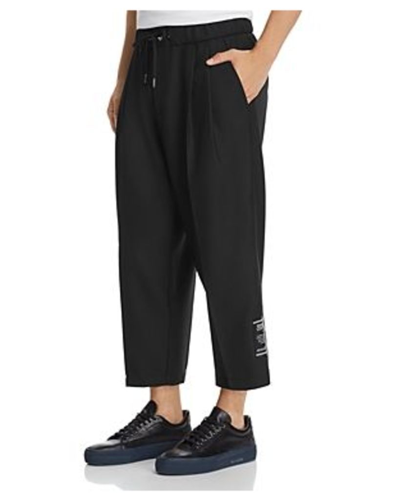 Versace Jeans Couture Cropped Twill Regular Fit Pants
