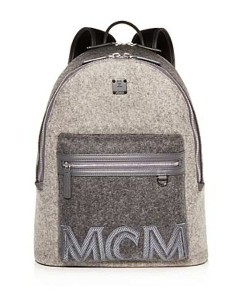 Stark Loden Color-Block Wool Backpack