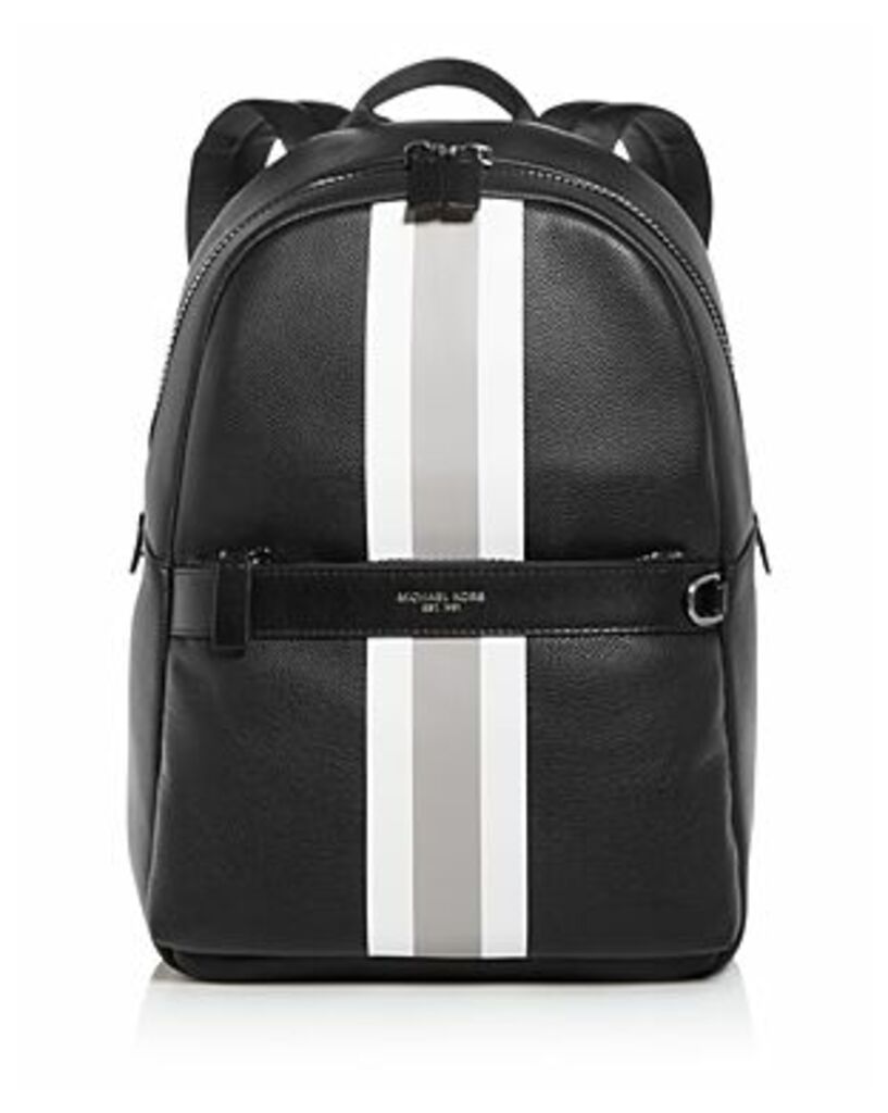 Michael Kors Greyson Leather Stripe Backpack