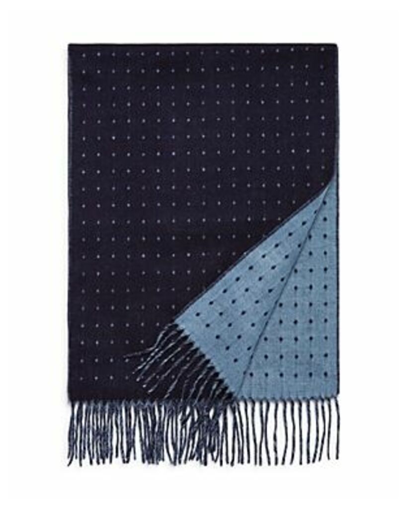 The Men's Store at Bloomingdale's Dotted Reversible Scarf - 100% Exclusive