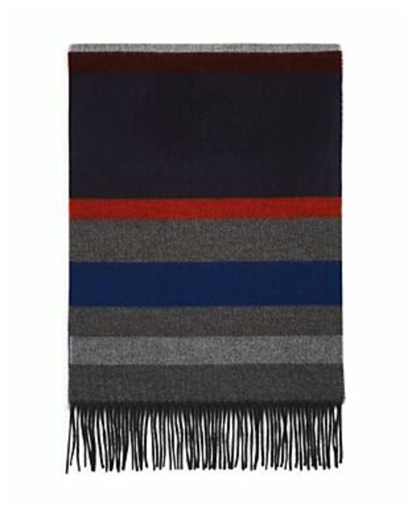 The Men's Store at Bloomingdale's Color-Block Striped Scarf - 100% Exclusive