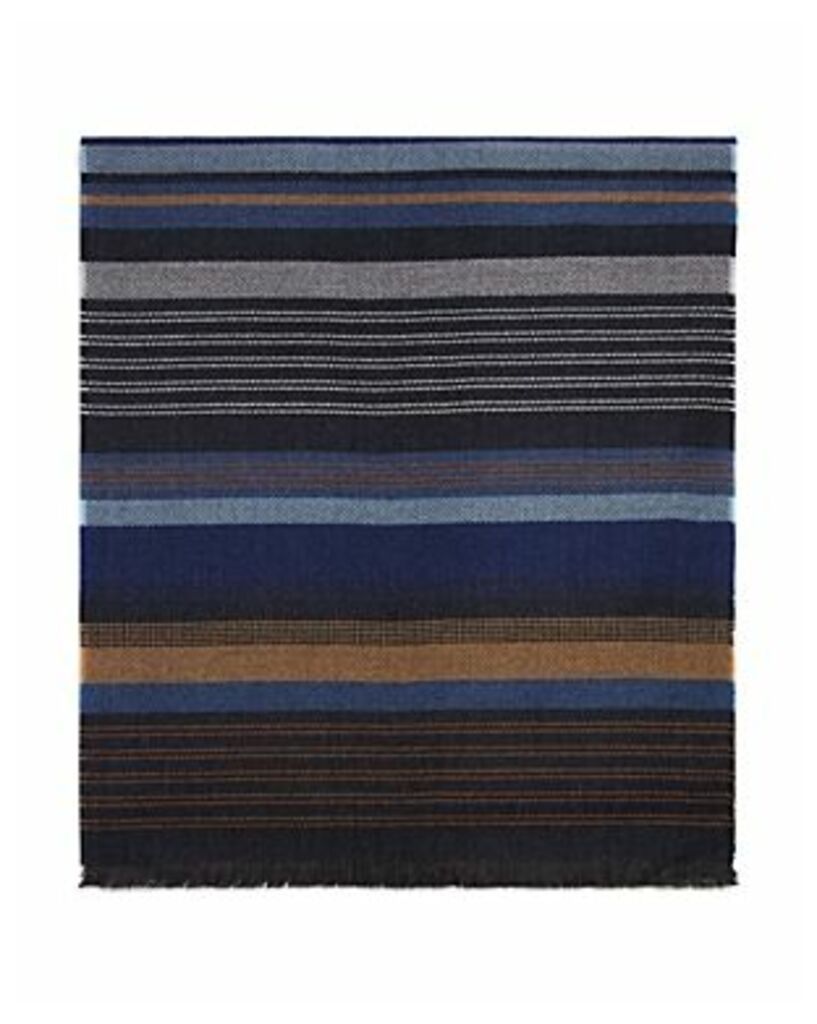 The Men's Store at Bloomingdale's Oversized Striped Scarf - 100% Exclusive