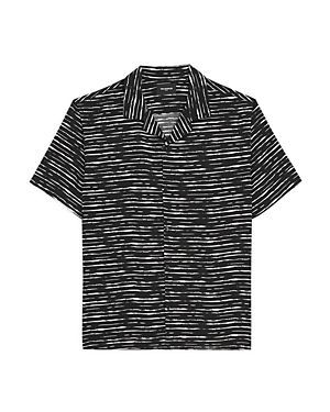 Flowing Black & White Short Sleeve Shirt