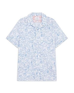 Casual Fit Short Sleeve Floral Camp Shirt