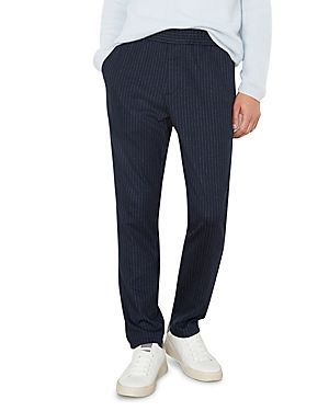 Cotton Blend Faded Stripe Regular Fit Pants